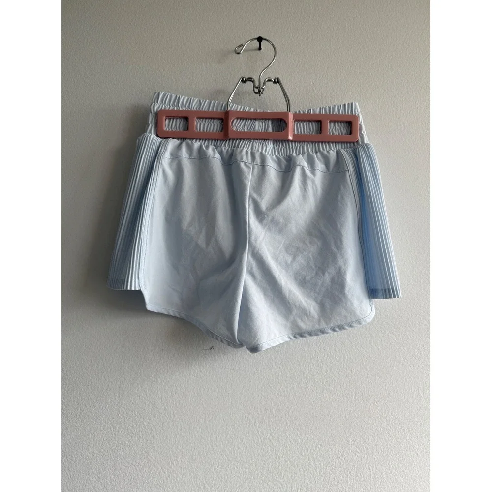 All in Motion Women Pleated Running Shorts 2 Pack Coral Pink‎ Light Blue L 10/12